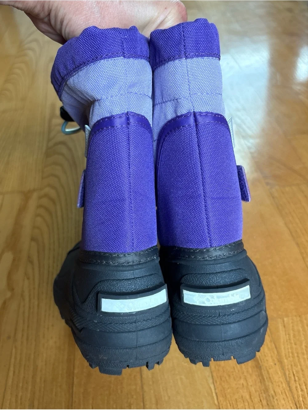 Columbia Snow Boots toddler Child Sz 8 Girls Purple Powderbug Plus 11 Waterproof